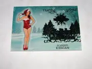 2015 Benchwarmer SCARLETT KEEGAN Holiday #37 Green Foil SP/3 PLAYBOY Playmate