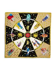 Echo In The Cards Silk Square Scarf