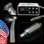 BLDC Dental Electric LED Micro Motor / Fiber Optic 1:5 Increasing Contra Angle