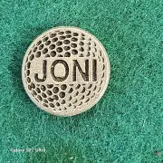 Personalized Metal Golf Ball Marker for Joni