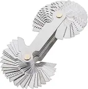 Screw Thread Pitch Cutting Gauge Tool 58pcs/Set - Stainless Steel Metric & Imperial & US SAE Whitworth 55 Degree & Metric US 60 Degree for Industrial Measurement
