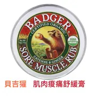 在飛比找蝦皮購物優惠-貝吉獾BADGER肌肉痠痛舒緩膏21g