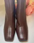 NEW Chinese Laundry Mary Knee High Brown Boots Squared Toe softy StretchSize 5.5