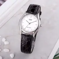 在飛比找Yahoo!奇摩拍賣優惠-卡西歐手錶男女情侶對錶一對 Casio簡約復古皮帶商務錶 1