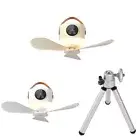 Hanging Fan with Remote Control Ceiling Fan with Light 4 Wind Speed for Camping
