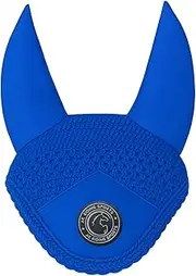 AK Fly Hood for Horses – Soft Lycra Ears, Close-Knit Crochet, Comfortable Fit – Equestrian Ear Bonnet for Sport Horses AKRS-6069-01 (Blue, X-FULL / (XL))
