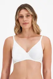 Berlei Sweatergirl Non-Padded Bra - White, Size: 16 E