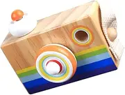NAMOARLY Educational Kaleidoscope for Boys and Girls Portable Camera Toy Creative Wooden Plaything for Boys Girls Birthday