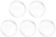 5 Pcs Transparent 38.6mm Round Acrylic Coin Case Storage Box Capsule Container Storage Box for Silver 2 oz, Coin Collection Supplies, Money Handling Products, Coin Trays and Coin Boxes
