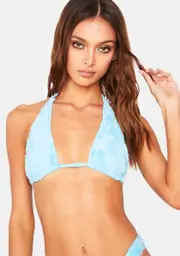 [Frankies Bikinis] Blue Isle Harlow Terry Jacquard Bikini Top