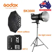 Godox SK300II Flash Strobe + 95cm Grid Softbox + Light Stand + X2T Flash Trigger