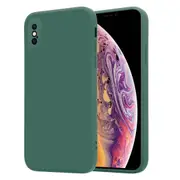 MCC iPhone X Xs Soft Liquid Silicone Shockproof Case Cover Apple iPhoneX [Dark Green]