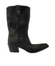 Prada Pointed-Toe Slip-On Boots 36,37.5,38.5,37,39.5,38,39,40,36.5 black