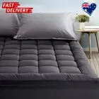 Giselle Bedding Double Mattress Topper 1000GSM Bamboo Charcoal Pillowtop AU