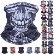 Winter Printing Thickening Short Paragraph Warm Mask Skiing Riding Motorcycle