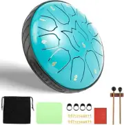 Steel Tongue Drum 6 inch Small Hand Pan Drum 11 Notes Tongue Drum Rustproof