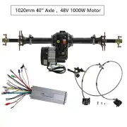 Go Kart 48V 1000W Electric Differential Drive Motor+ 40'' Rear Axle Kit+ Brake