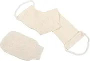 Pc Set Sisal Loofah Back Scrub Exfoliating Gloves Bath Shower Mitts Effortless Exfoliating Body Scrub for Men Women