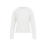 [Peserico] Peserico-Natural White Alpaca Braid White Sweater-Donna 42 IT