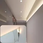 Aluminum LED Channel for Led Strip Light, Crown Molding Indirect Lighting LED Slot for Wall/Baseboard, Led Trim Channel Led Lighting Diffuser(13 Meter/42.7ft)
