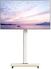 Tv Mounts Motorised Stand，TV Mounts,Movable Tv Stand for 37-75 Inch LCD Led Flat Panel/Curved Screen Tv Rolling Tv, Tv Stand Mobile Holds Up to 88 Lbs Portable Tv Stand Rolling Floor Tv Stan