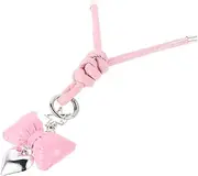 Elegant Bow Phone Charm Strap Durable Beaded Key Chain for Phone Cases and Bags Unique Design Mobile Accessory for Personal Style
