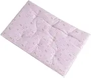 Beautiful Cat Cushion Cotton Plush Warm Dog Beds Large Bite Resistant Non Slip Square Dog Cushion Machine Washable for Dogs Cats Rabbits Other Animals blue2,M (Color : Pink1, Size : M)