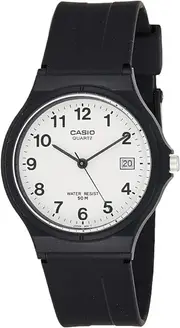Casio MW-59-7B Classic Casual Analogue Watch - Black / White Unisex