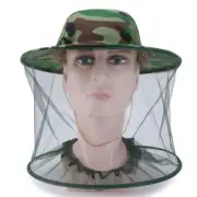 UP 4x Mosquito Insect Head Net Mesh Protector W/ Hat Fly Bee Fishing Camping A+