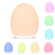 LED Dimmable Bedside Lamp Rechargeable Nursery Lamp Warm White Baby Sleeping Nig