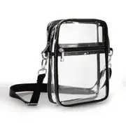Clear Crossbody Bag Stadium Approved, Clear Stadium Bags For Women Men, Clear Purse Adjustable Strap Beach Bag Waterproof