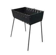 brazier case Schaschlik GRILL Mangal TOURIST Höhenverstellbar BBQ MEGA 8 skewer