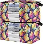 sanluoli 60L 2 Pack Under Bed Shoe Organizer with Reinforced Handles, clear window Closet Organizers And Storage Drawer