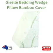 Giselle Bedding Wedge Pillow Bamboo Cover Comfort Rest Back leg Support Body Sit
