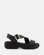 Miss Sofie Olive/Black Womens Sandals 36