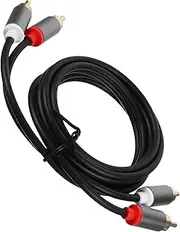 ETHZZLE Head Audio Cable Stereo Subwoofer Connector (to) for Tv Audio Systems