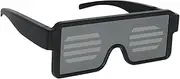 [GALPADA] 1pc Colorful Led Glasses for Party Atmosphere Dynamic Pattern Design Comfortable Fit for Festivals and Events Usb Rechargeable Fun Eyewear