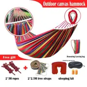 320KG Double Hanging Hammock Outdoor Garden Travel Beach Swinging Bed Camping