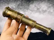 Brass Pocket Working Telescope 6 Inches Spyglass Unique Gift for Kids
