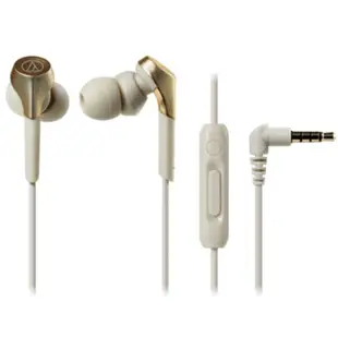 Audio Technica CKS550XIS 入耳式智能手機專用耳塞咪高峰 香檳金 204-11-00651-1 香港行貨