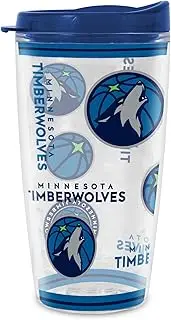 Rico Industries NBA Basketball Minnesota Timberwolves Mayhem Double Wall 16oz Tritan Tumbler