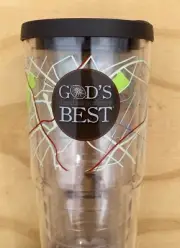 God's Direction is Always Best Psalm 48:14 Plastic Cup w/ Cap Christian - New