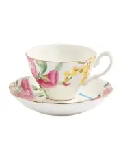 [Royal Albert] Miranda Kerr Australiana Teacup & Saucer in White