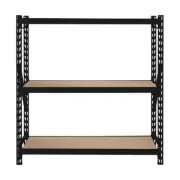 WA NEW Stratco Heavy Duty 3 Shelf Black Unit