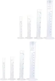 Hohopeti 1 Set Plastic Measuring Cylinder Graduated Cylinder Measuring Cups Measuring Container Garden Supplies Plastic Garden Measuring Cup Practical Measuring Jug Farm Parts re-usable