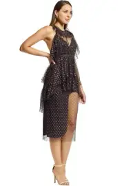 Alice McCall YOU AND ME Dress BLACK & GOLD SZ 6 BNWT FREE POST (H49)