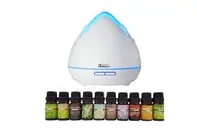 Purespa Diffuser Set With 10 Aromatherapy Oils White Appliances For Diffusers