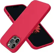 OTOFLY Designed for iPhone 13 Pro Max Case, Silicone Shockproof Slim Thin Phone Case for iPhone 13 Pro Max 6.7 inch (Red)