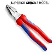 Quality Chrome Knipex 9" 225mm High Leverage Linesman Combination Pliers 0205225