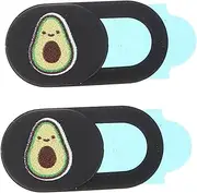 Uonlytech 2Pcs Avocado Webcam Cover Slider Peeping Laptop Camera Protector for Privacy Scratch Resistant Design Compatible with Desktop Laptop Tablet Safe Convenient Use